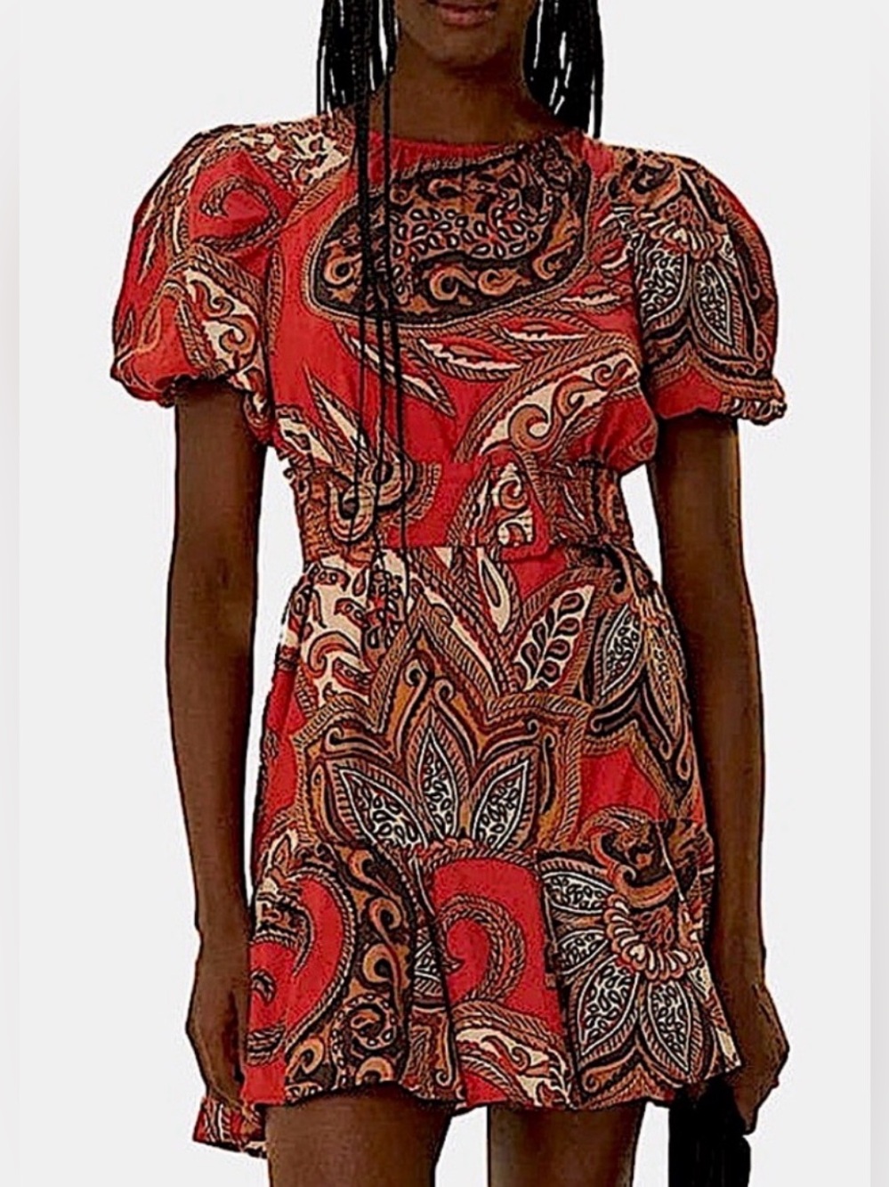 Farm Rio Paisley Belted Fall Dress, NEW